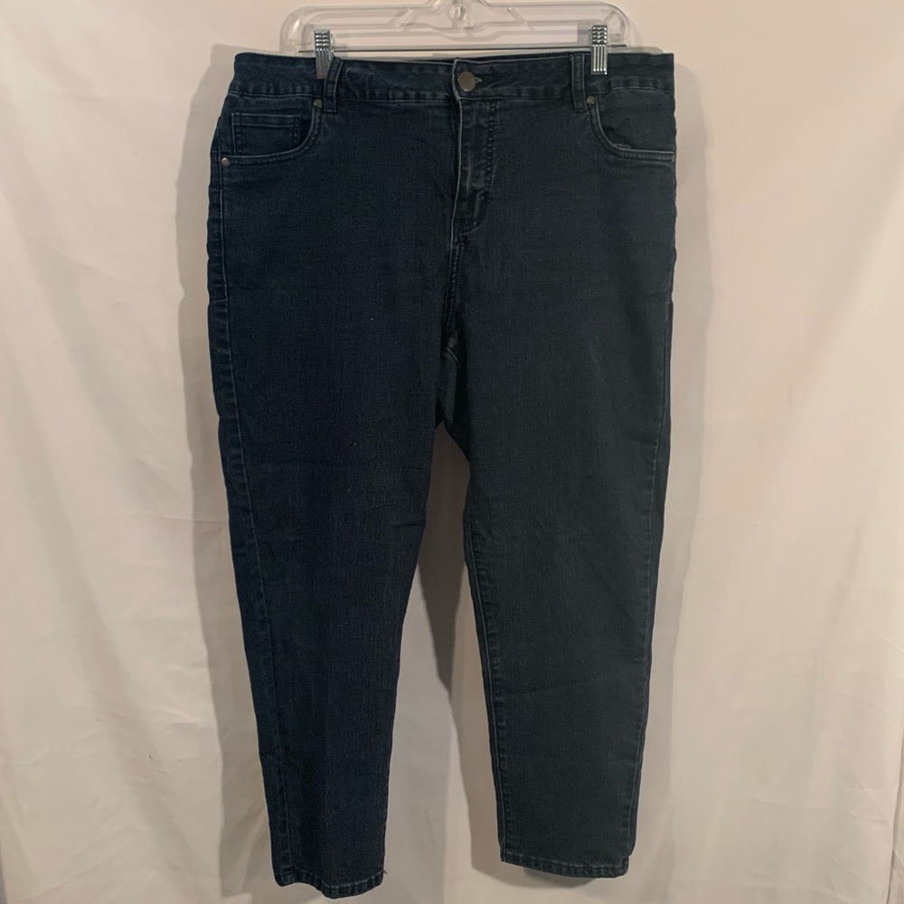 Avenue Women’s Skinny Top Dark Blue Skinny Jeans Size 18 Petite
